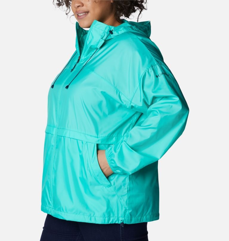 Columbia Alpine Chill Windbreaker Jakke Dame Turkis | Plus Size 54136S